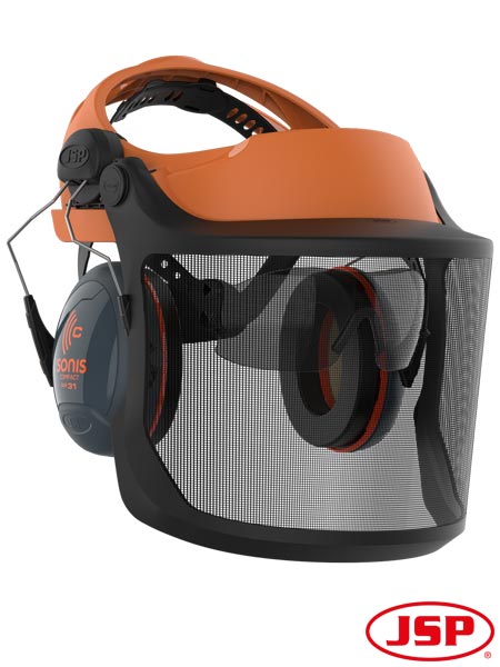 Osłona twarzy z nausznikami i okularami EVOGuard® M2 KAS-EVO-FORESTRY