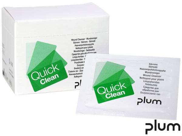 Nawilżane chusteczki do czyszczenia ran QuickClean PLQUICKCLEAN