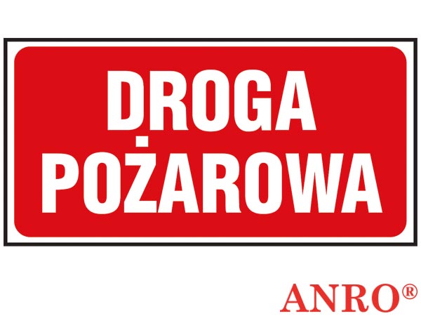 Znak ochrony ppoż. „Droga pożarowa” Z-45P