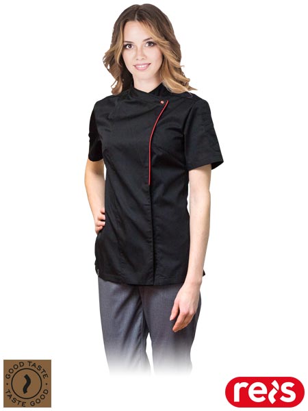 Bluza kucharska z krótkim rękawem, damska STRETTO