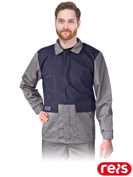 Bluza ochronna trudnopalna, dla spawaczy, antyelektrostatyczna WELD-J