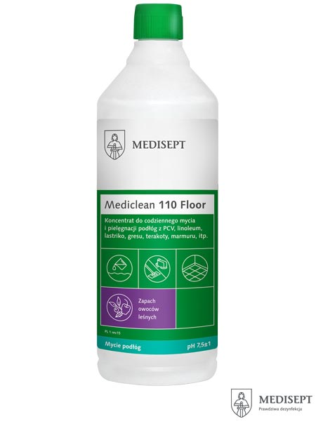 Koncentrat do codziennego mycia i pielęgnacji podłóg, Mediclean 110 Floor MED-110FLOOR