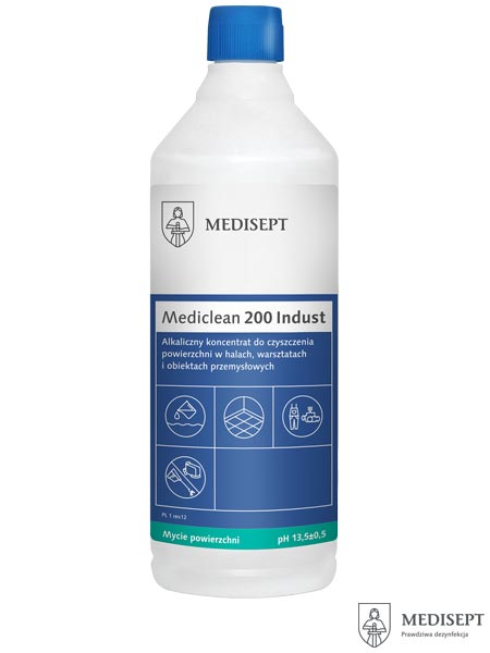 Alkaliczny koncentrat do czyszczenia powierzchni, Mediclean 200 Indust MED-200INDUST
