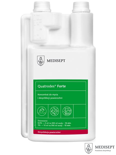 Koncentrat do mycia i dezynfekcji powierzchni, Quatrodes® Forte MED-QUATROFORTE