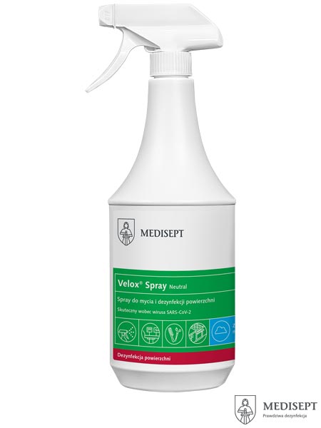 Spray do mycia i dezynfekcji powierzchni, Velox® Spray MED-VELSPRAY