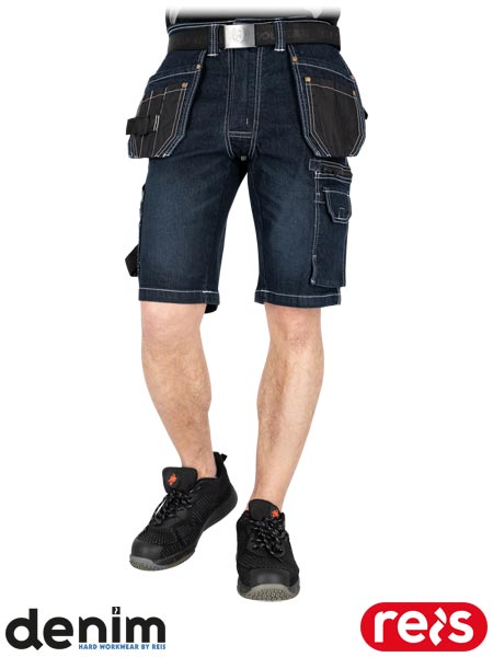 Elastyczne spodnie ochronne do pasa 415 z krótkimi nogawkami, męskie JEANS415-TS