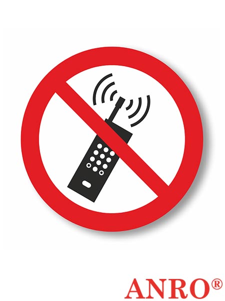 Znak podłogowy "Zakaz używania telefonów komórkowych" Z-OPHR-P013