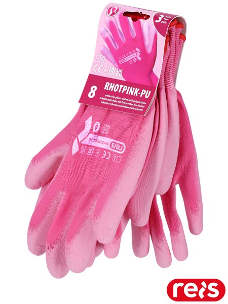 Rękawice ochronne HOTPINK-PU RHOTPINK-PU