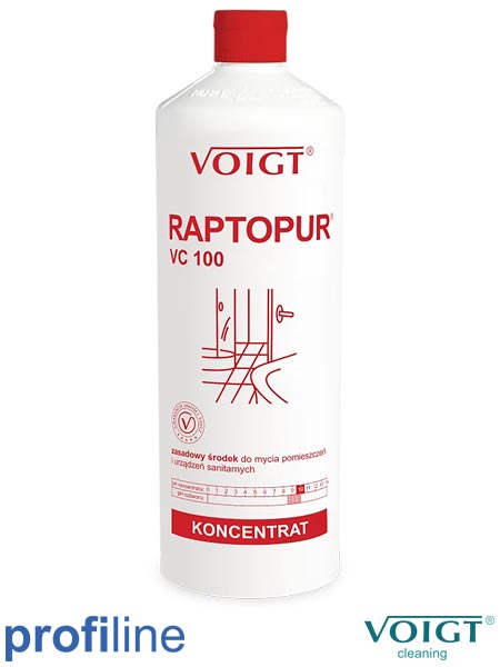 Zasadowy środek do mycia pomieszczeń i urządzeń sanitarnych RAPTOPUR VC 100 V-RAPTOPUR