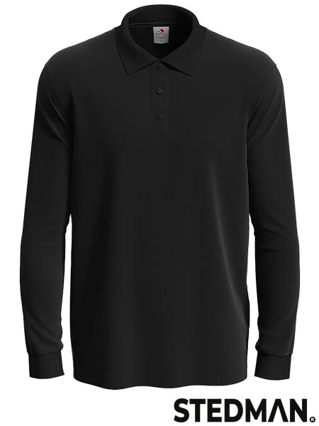 Polo męskie z długim rękawem SST3400