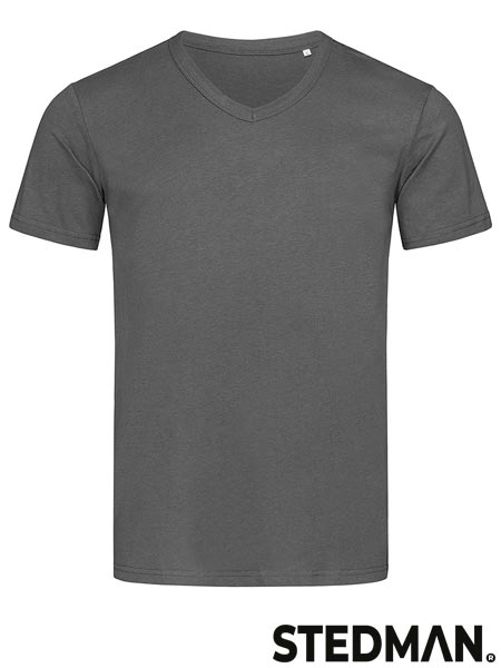 T-shirt męski V-neck SST9010 - obrazek 3