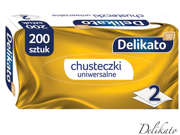Chusteczki kosmetyczne Delikato DELI-CHUST_2W200