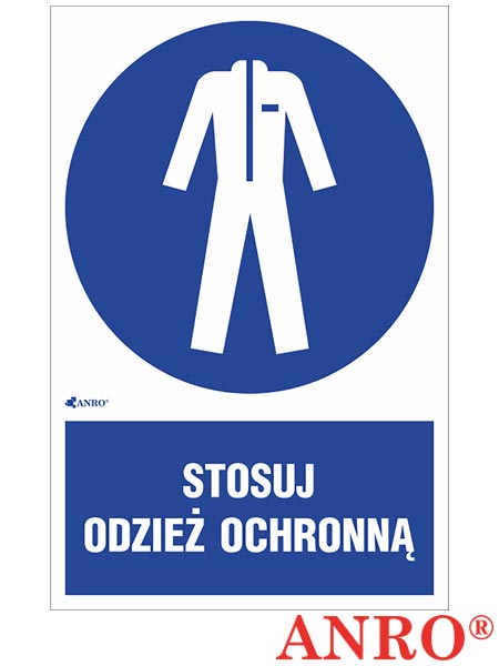 Znak BHP „Stosuj odzież ochronną” Z-IM010