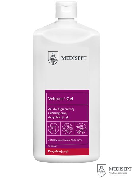 Żel do higienicznej i chirurgicznej dezynfekcji rąk, Velodes® Gel MED-VELOGEL