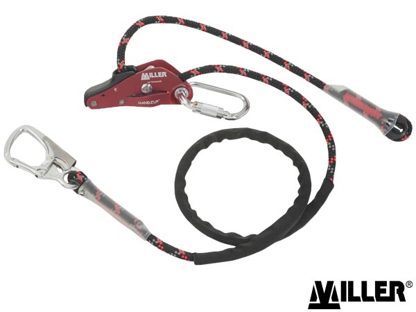 Lina pozycjonująca HandZup® z karabińczykiem typu twist lock i osłoną ochronną HW-OUP-HANDZUP