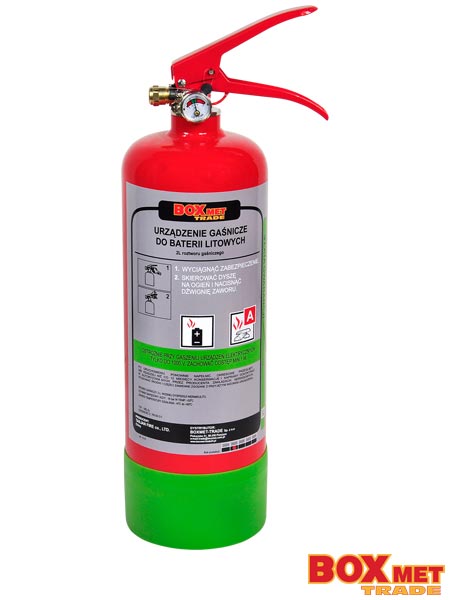 Urządzenie gaśnicze do baterii litowo-jonowych 2 kg BX-UG-2XA