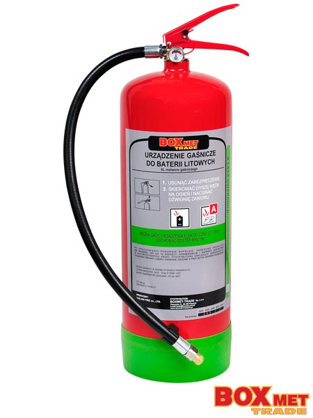 Urządzenie gaśnicze do baterii litowo-jonowych 6 kg BX-UG-6XA