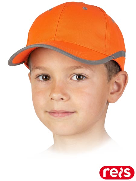 Czapka z daszkiem FLUO-KIDS dla dzieci CZFLUO-KIDS