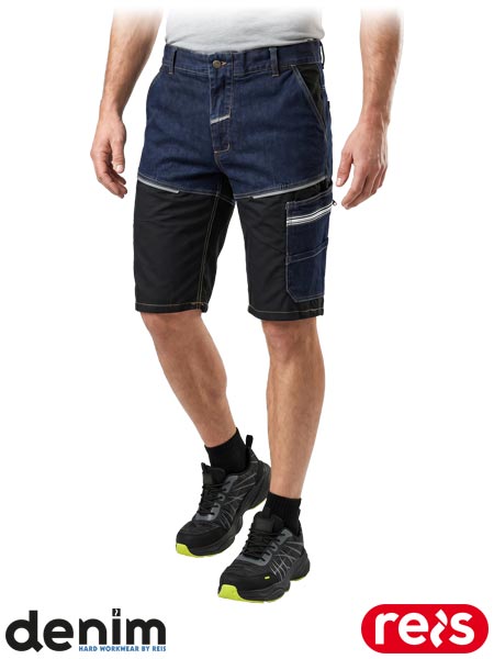 Elastyczne spodnie ochronne do pasa 204 z krótkimi nogawkami, męskie JEANS204-TS