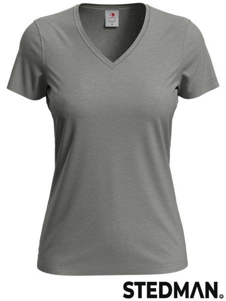 T-shirt damski V-neck SST2700 - obrazek 4