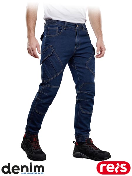 Elastyczne spodnie ochronne do pasa 610, męskie JEANS610-T