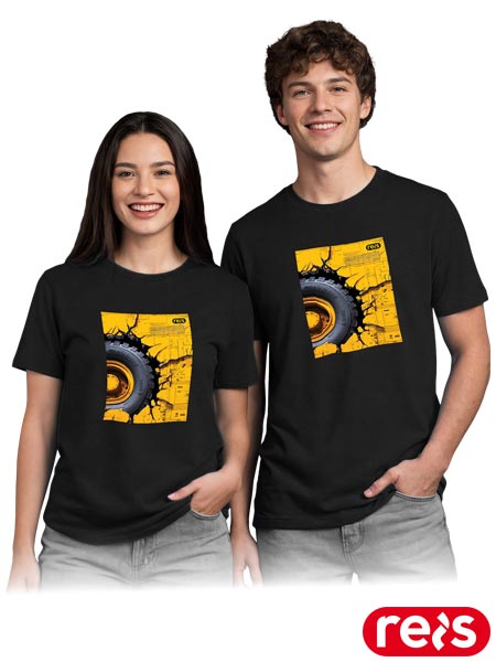 T-shirt PRINT z nadrukiem koło TR-PRINT-B9