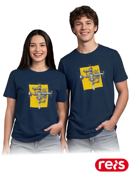 T-shirt PRINT z nadrukiem hydraulik TR-PRINT-G2