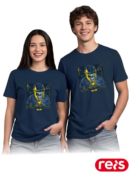 T-shirt PRINT z nadrukiem spawacz TR-PRINT-G4