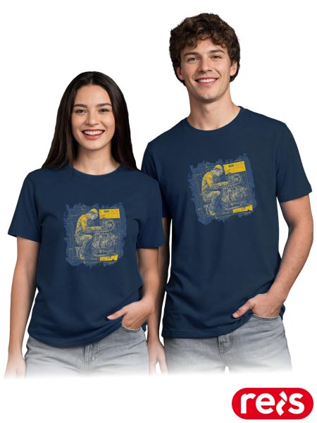 T-shirt PRINT z nadrukiem mechanik TR-PRINT-G5