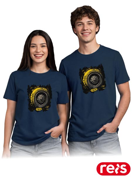 T-shirt PRINT z nadrukiem koło TR-PRINT-G7