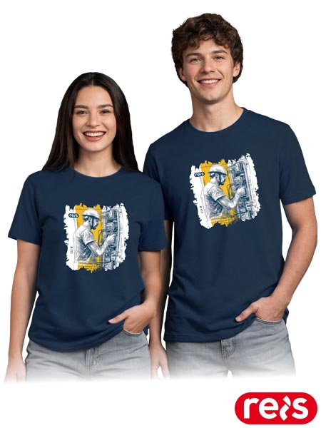 T-shirt PRINT z nadrukiem elektryk TR-PRINT-G8