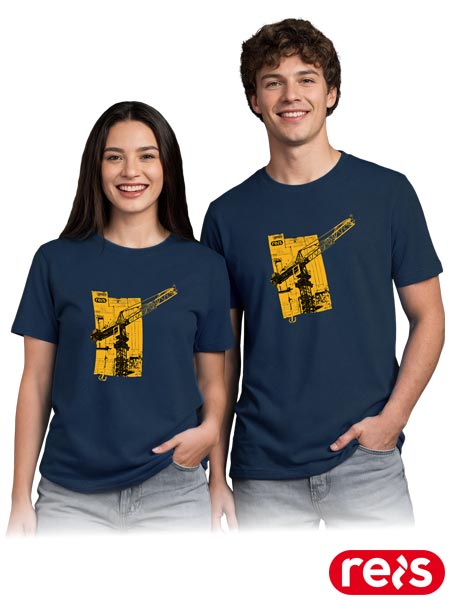 T-shirt PRINT z nadrukiem dźwig TR-PRINT-G9