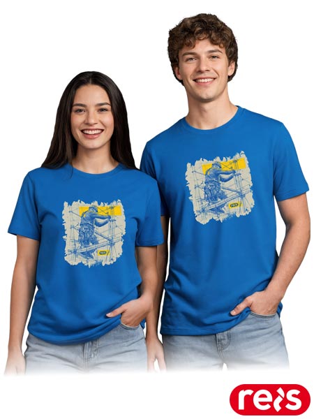 T-shirt PRINT z nadrukiem rusztowanie TR-PRINT-N6