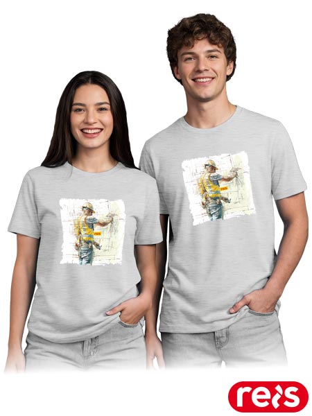 T-shirt PRINT z nadrukiem murarz TR-PRINT-S1