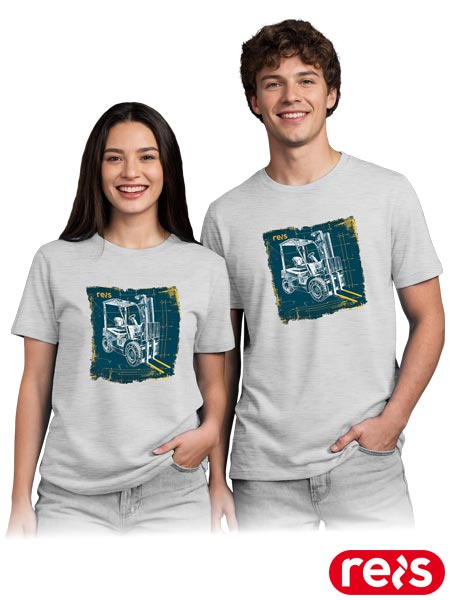 T-shirt PRINT z nadrukiem wózek widłowy TR-PRINT-S2