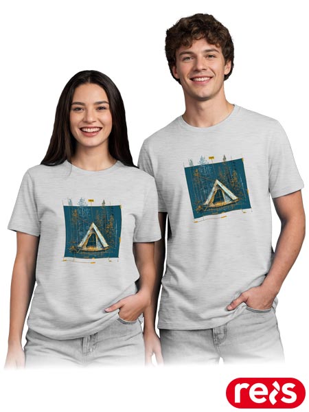 T-shirt PRINT z nadrukiem namiot TR-PRINT-S3