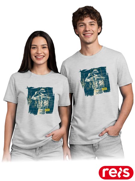T-shirt PRINT z nadrukiem turysta TR-PRINT-S4