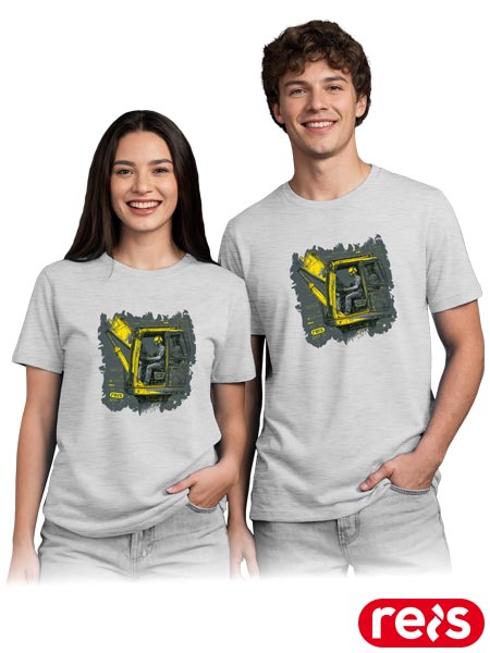 T-shirt PRINT z nadrukiem dźwig TR-PRINT-S5
