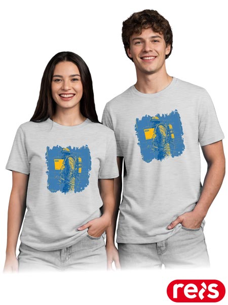 T-shirt PRINT z nadrukiem strażak TR-PRINT-S6