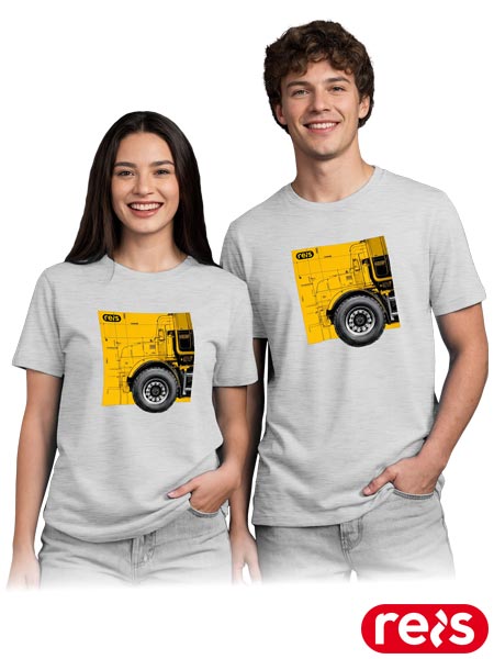 T-shirt PRINT z nadrukiem koło TR-PRINT-S7