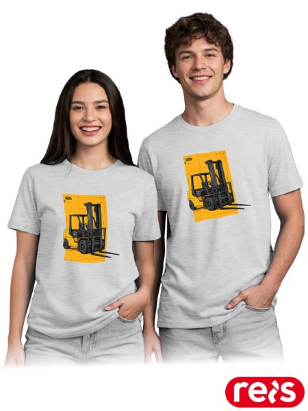 T-shirt PRINT z nadrukiem wózek widłowy TR-PRINT-S8