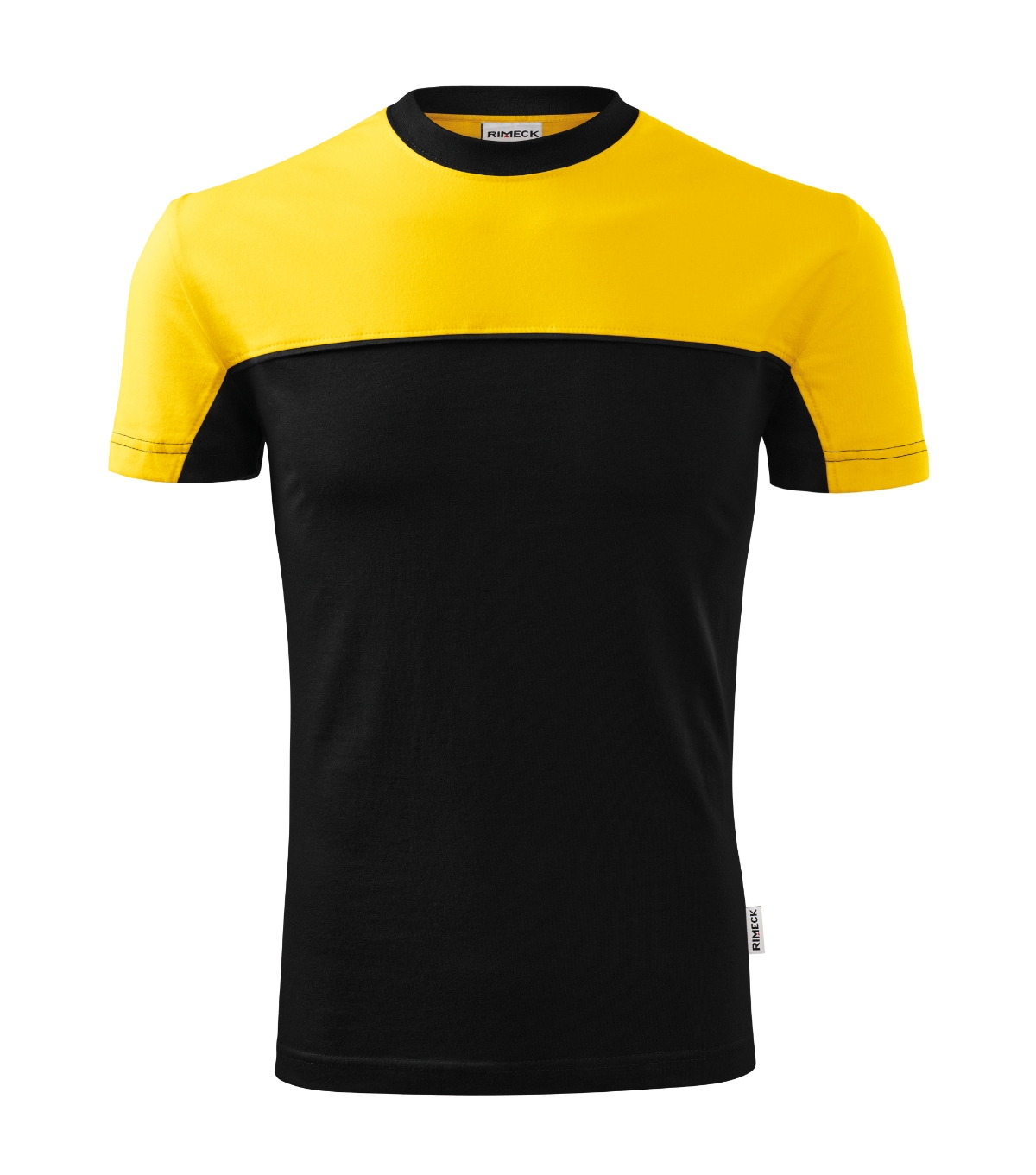 Koszulka unisex RIMECK Colormix — Żółty - obrazek 2