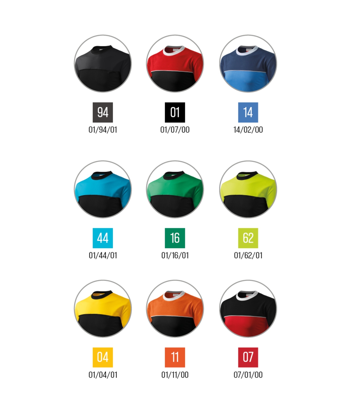 Koszulka unisex RIMECK Colormix — Żółty - obrazek 3