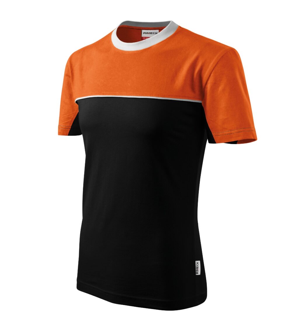Koszulka unisex RIMECK Colormix — Pomarańczowy