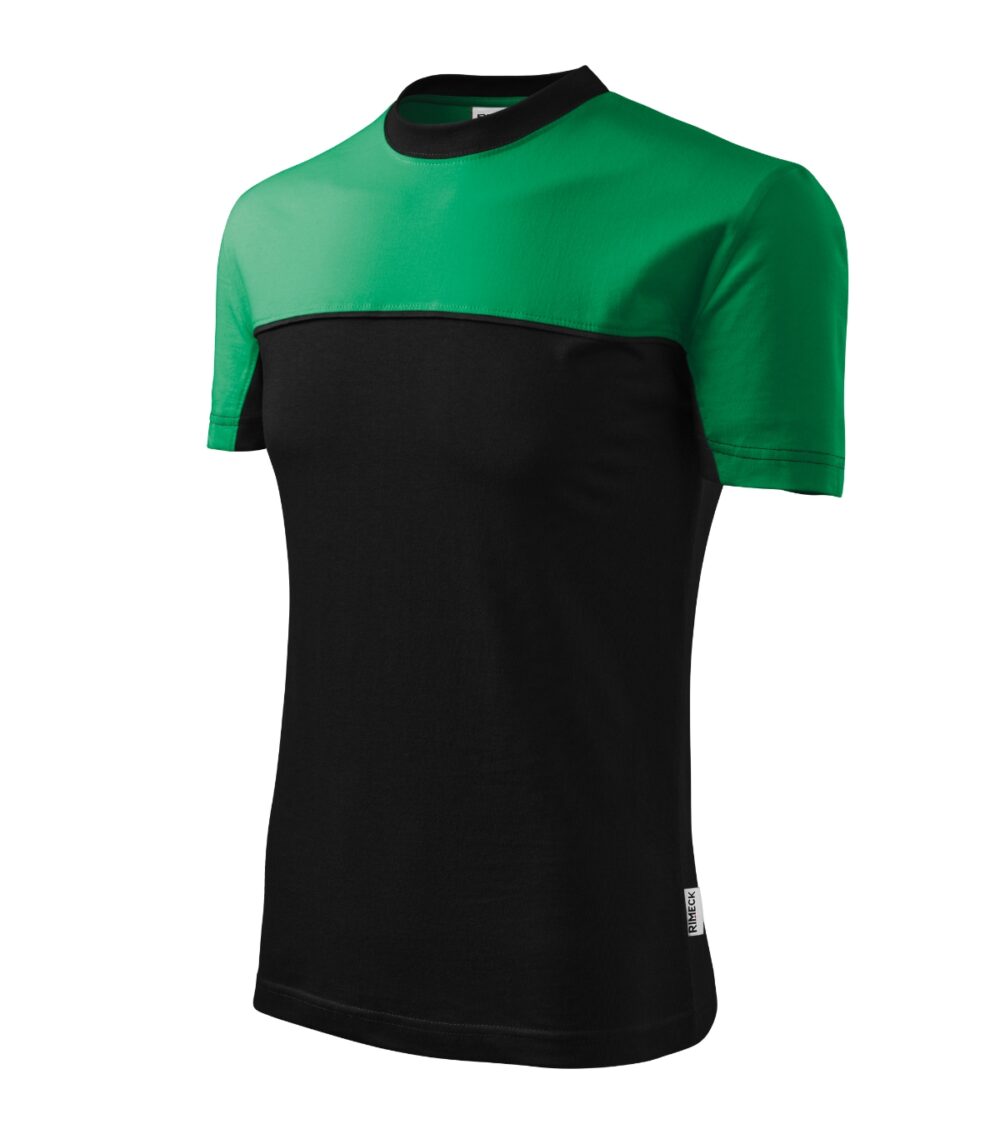 Koszulka unisex RIMECK Colormix — Zieleń trawy