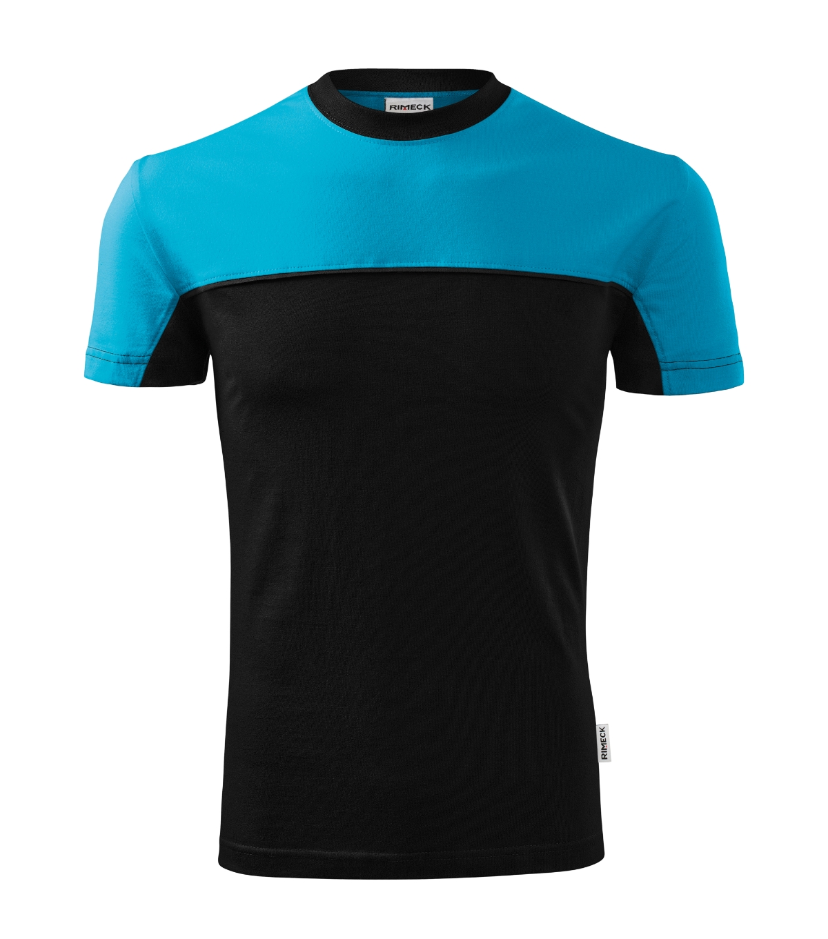 Koszulka unisex RIMECK Colormix — Turkus - obrazek 2