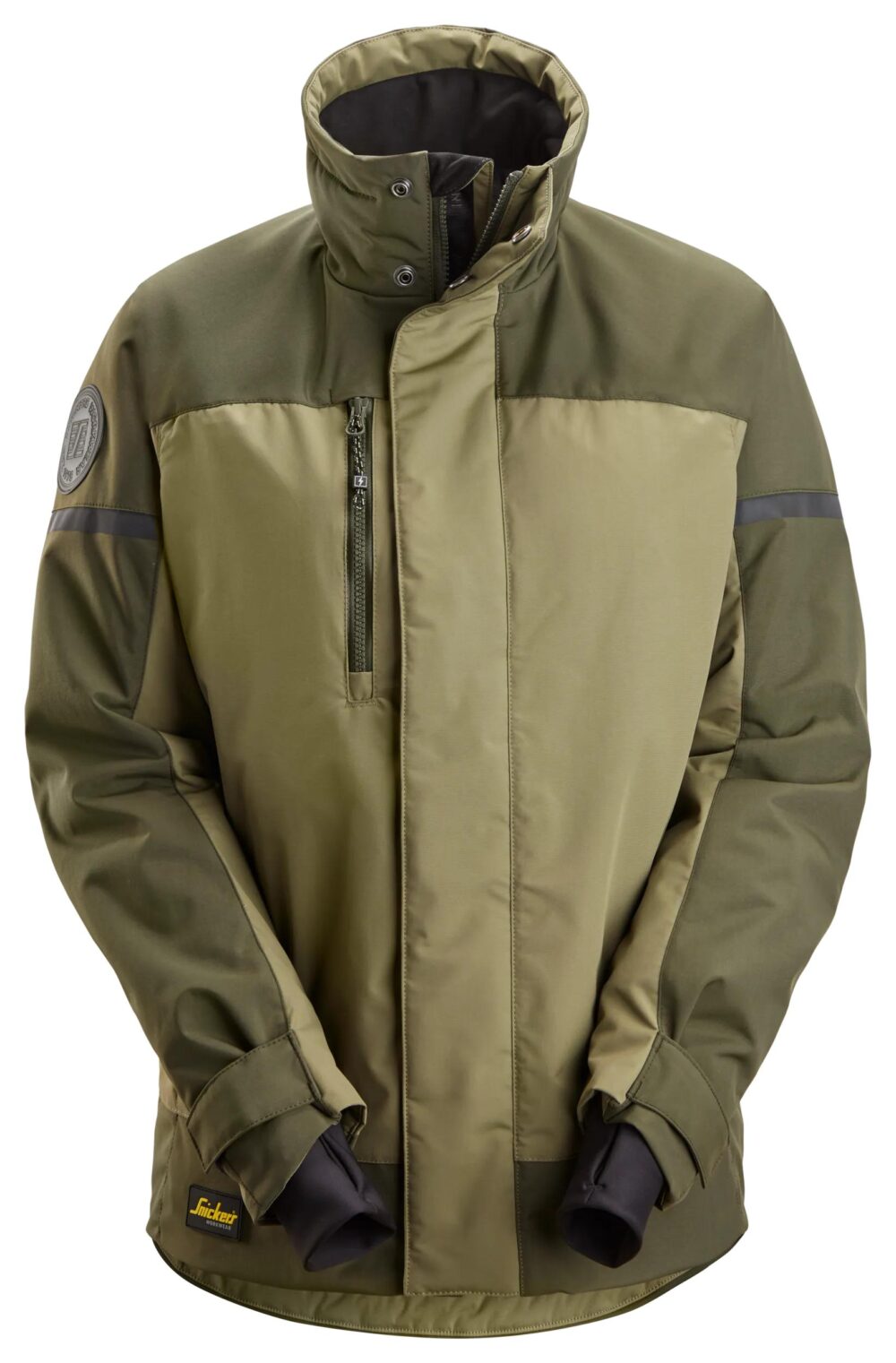 AllroundWork, Kurtka ocieplana, damska — Khaki / Ciemne Khaki
