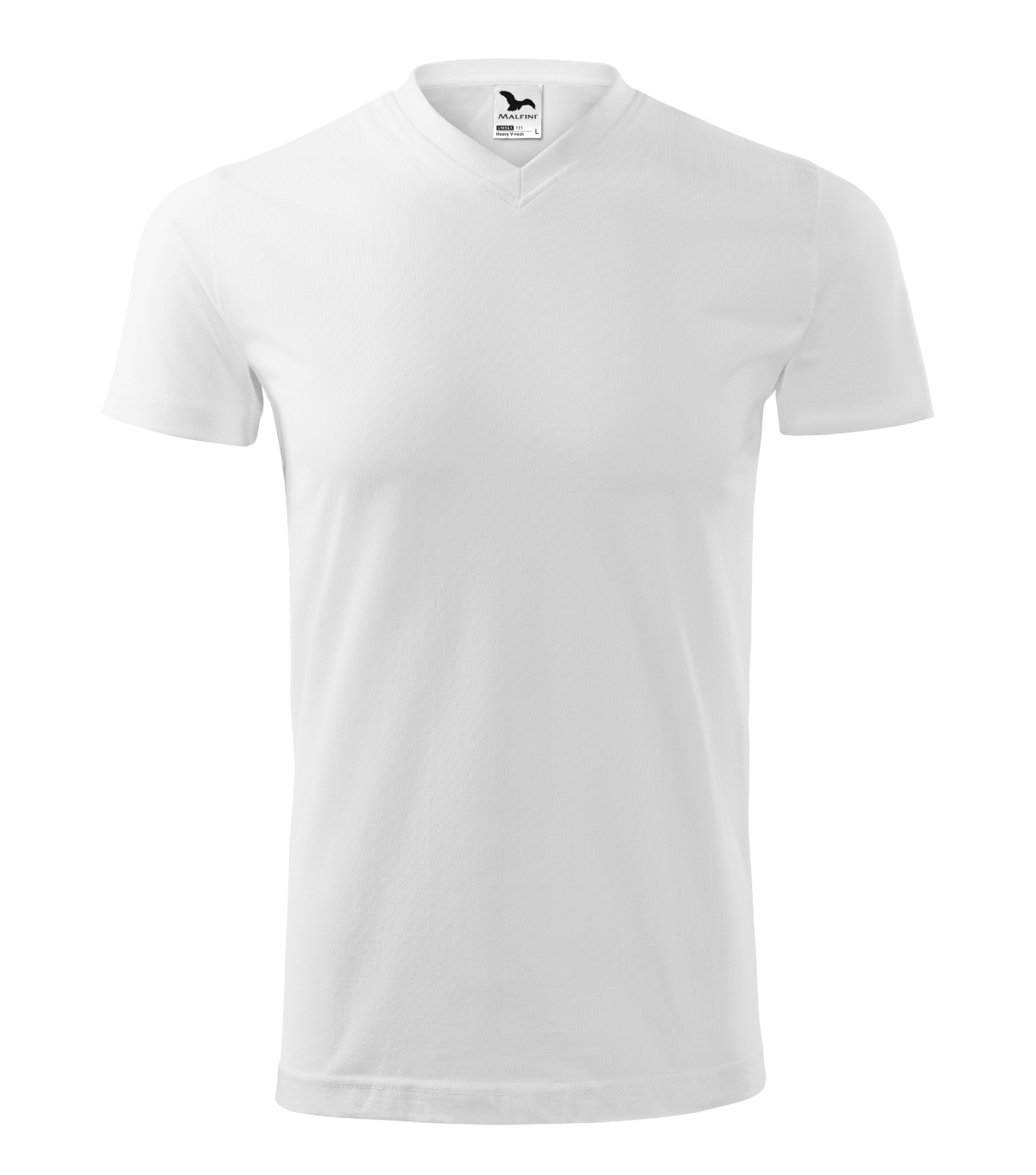 Koszulka unisex MALFINI Heavy V-neck — Biały - obrazek 2