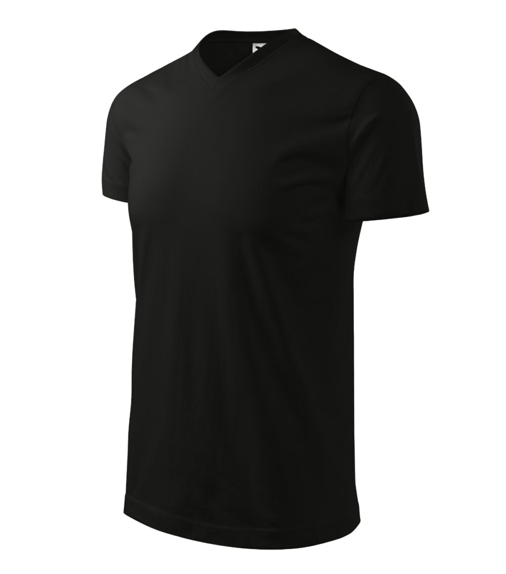 Koszulka unisex MALFINI Heavy V-neck — Czarny