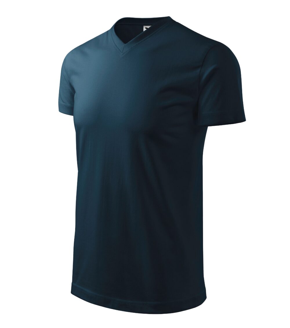 Koszulka unisex MALFINI Heavy V-neck — Granatowy